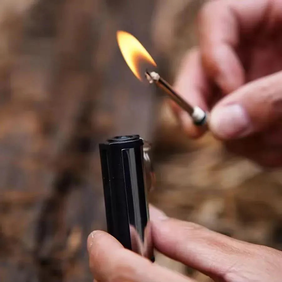 Portable Waterproof Fire Starter Keychain – Reusable Metal Match Stick for Camping & Survival