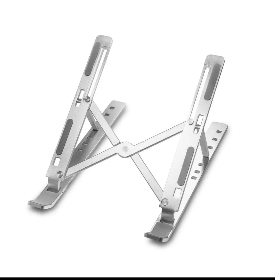 Adjustable Aluminum Foldable Laptop Stand – Portable Ergonomic Laptop Holder with Cooling Design