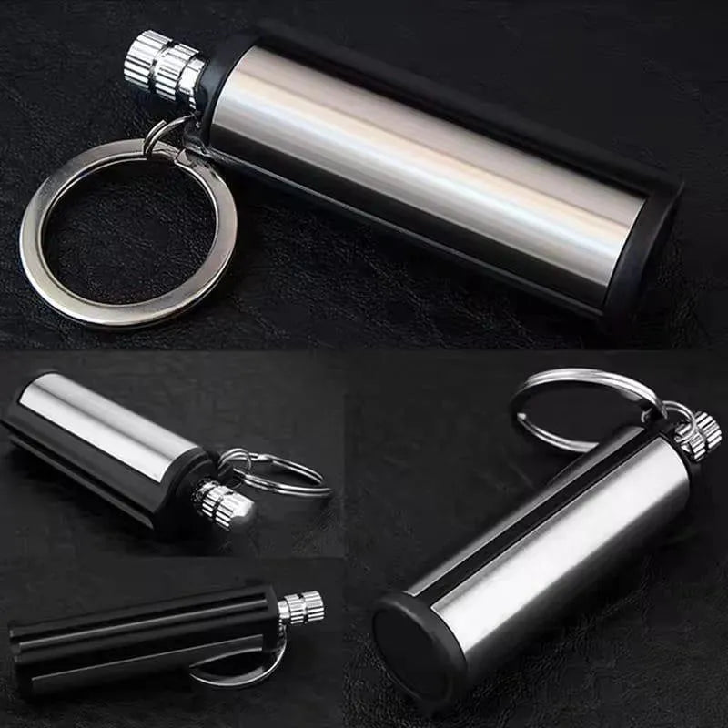 Portable Waterproof Fire Starter Keychain – Reusable Metal Match Stick for Camping & Survival